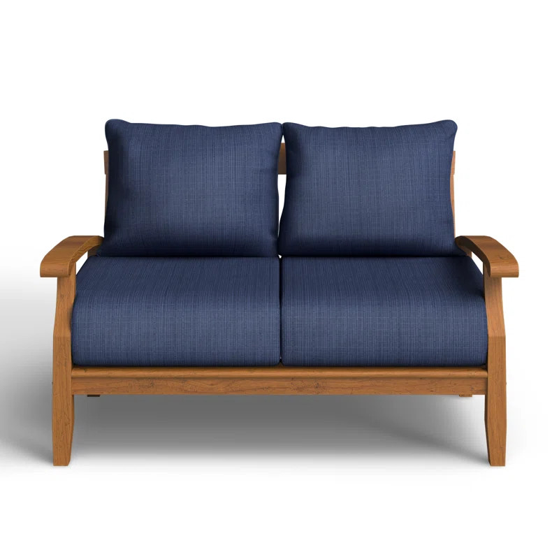 Summerton 54.25'' Teak Outdoor Loveseat | Wayfair North America