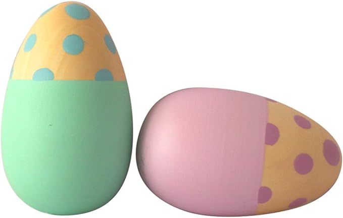 Shumee Toys - Wooden Egg Shakers for Babies (6 Months+) - Musical Rattle Montessori Toy - Set of ... | Amazon (US)