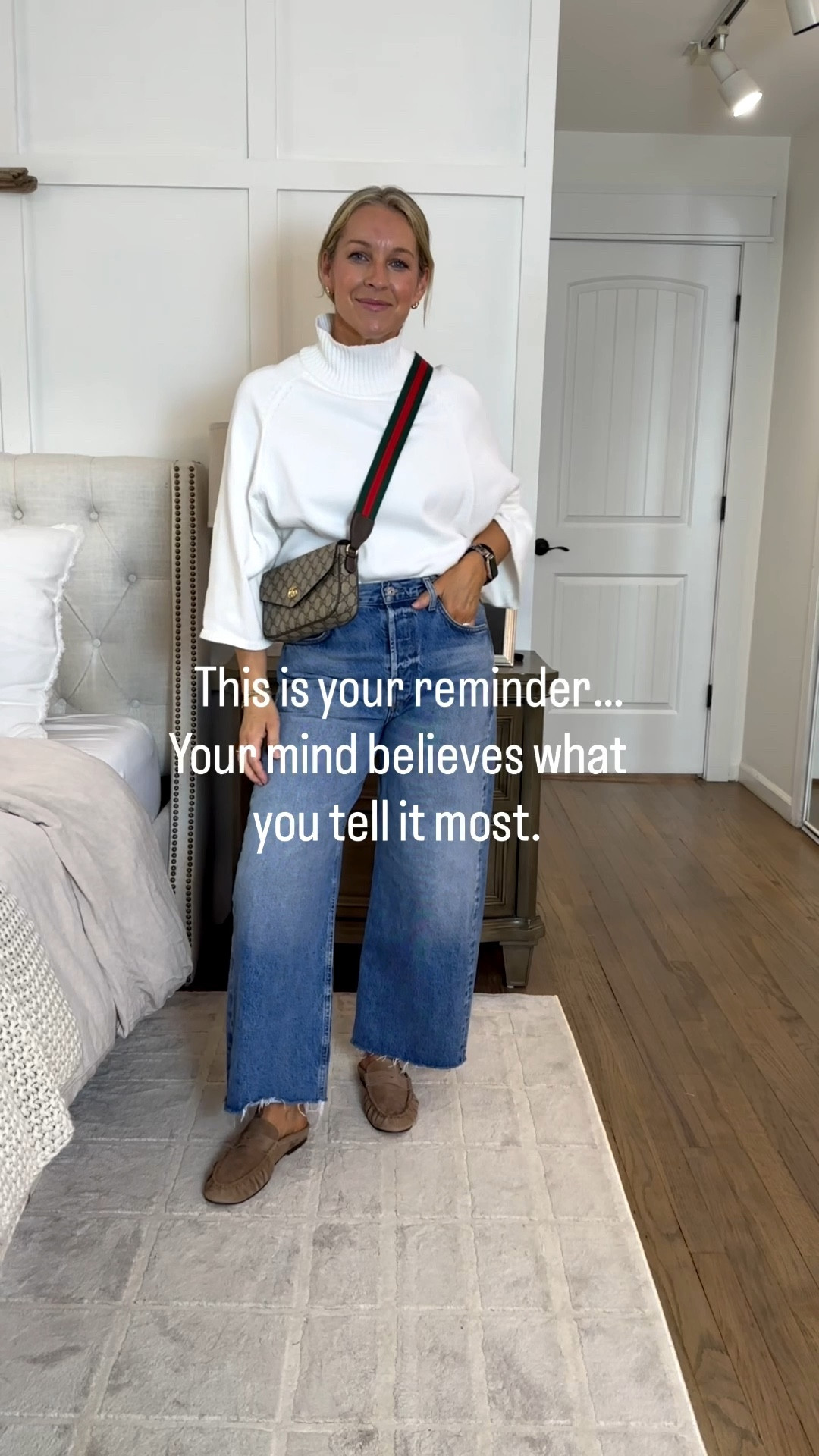 The power of manifestation is strong. Small top and tts 29 regular jeans. Tts 8 shoes. Linked a 28 pair of jeans to poshmark. The others are on slight sale  

#LTKdayinmylife #LTKMidsize #LTKootd