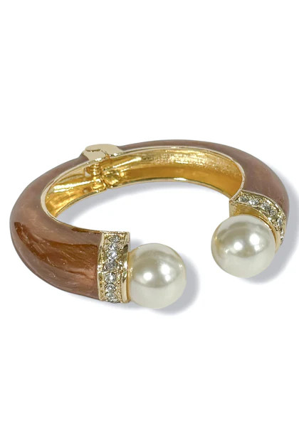 Elaine Brown Pearl Hinge Cuff Bracelet | The Willow Tree