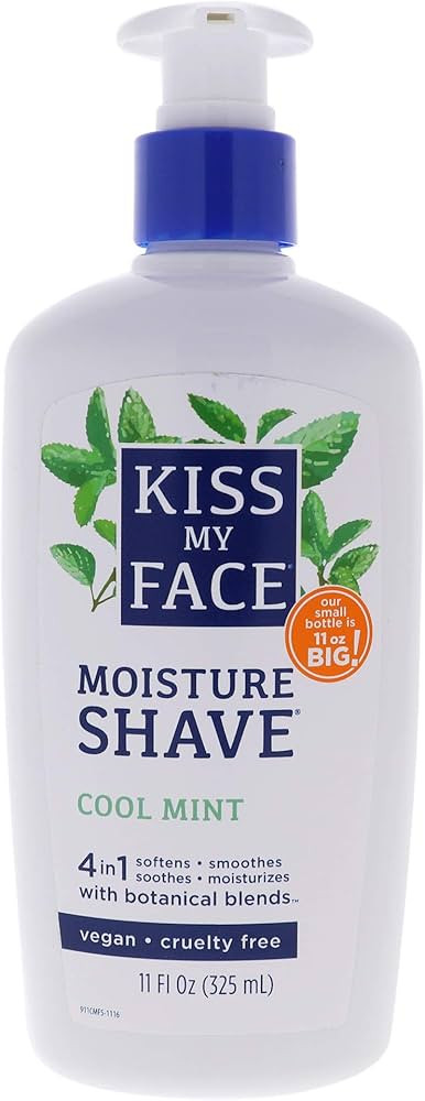 KISS MY FACE Cool Mint Moisture Shave, 11 FZ | Amazon (US)