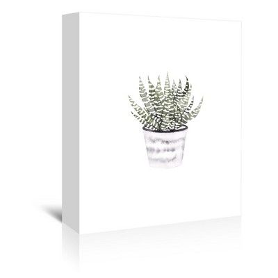 Potted Plant by Antonia Jurgens Wall Art Canvas   - Americanflat | Target