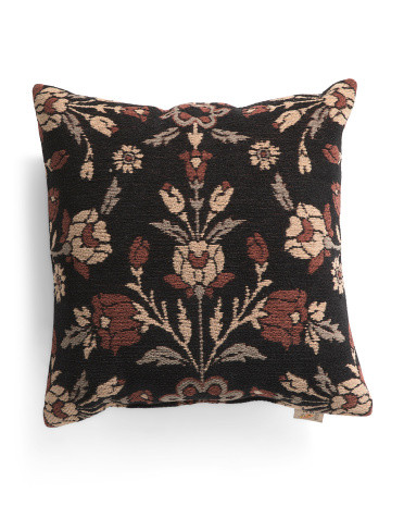 18x18 Embroidered Fall Floral Pillow | TJ Maxx