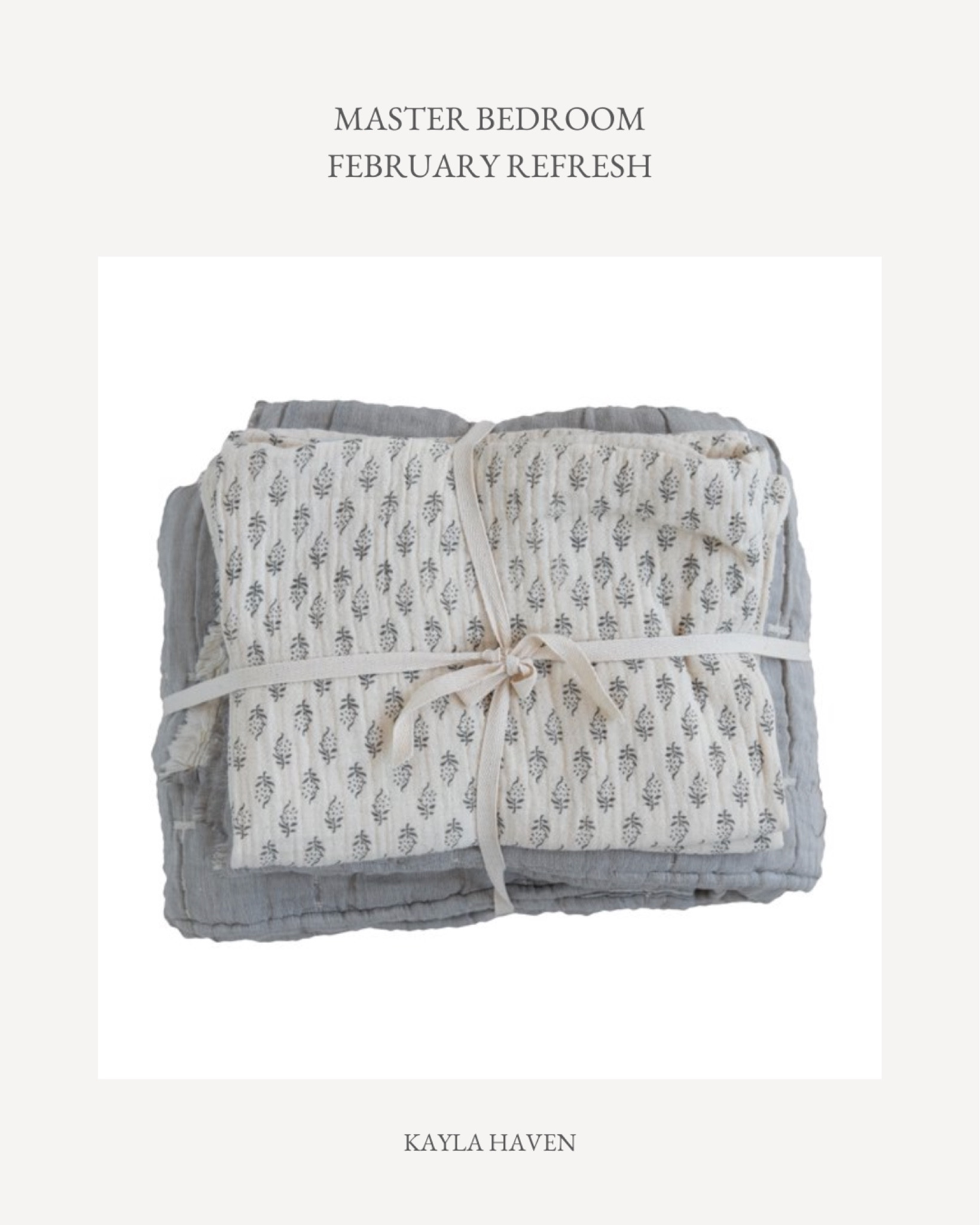 Master bedroom bedding refresh!

Home decor, bedroom, bedding, Amazon, Amazon home, creative co op, coverlet, quilt, shams, home, blanket

#LTKhome #LTKFind #LTKsalealert