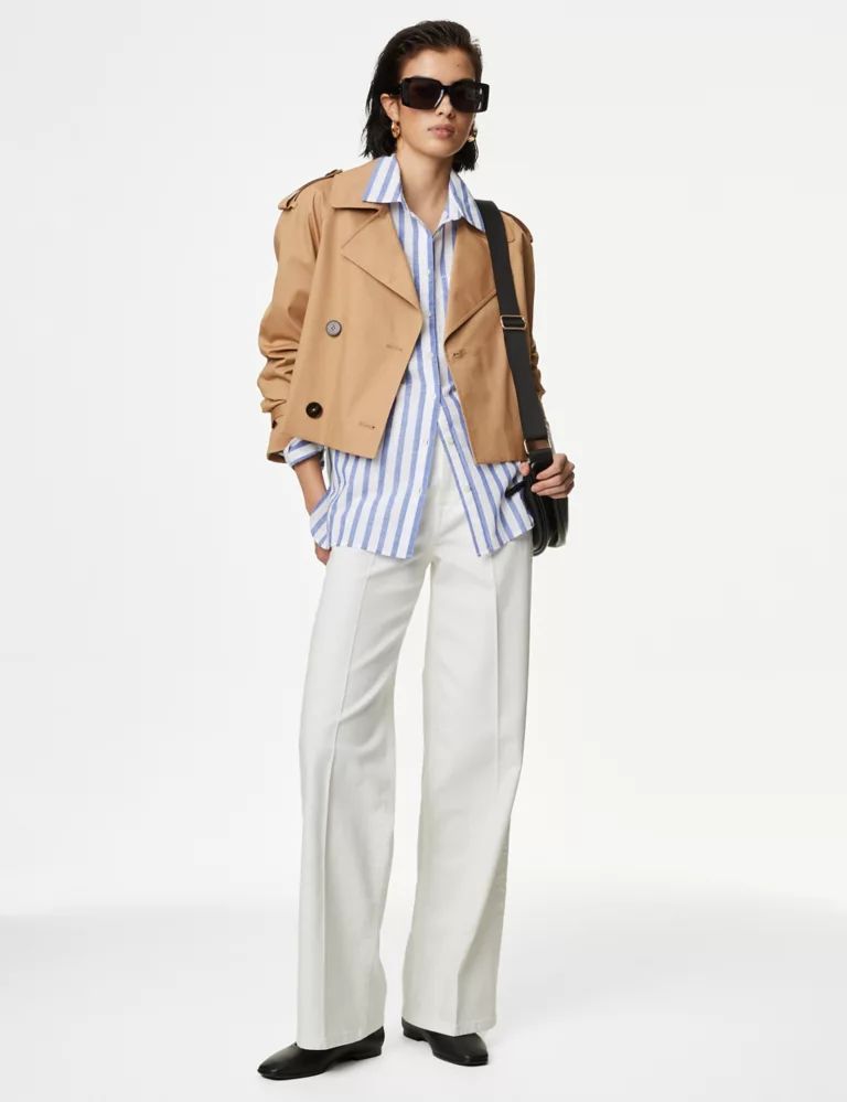 Cotton Rich Stormwear™ Short Trench Coat | Marks & Spencer (UK)