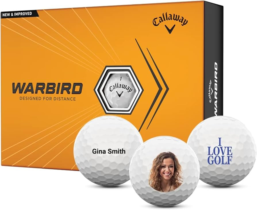 Callaway Warbird Personalized Golf Balls - Customized with Picture, Logo, Text | Amazon (US)