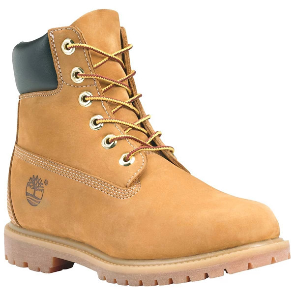 Women's Timberland 6-Inch Premium Waterproof Hiking Boots 8 Wheat Nubuck | Scheels
