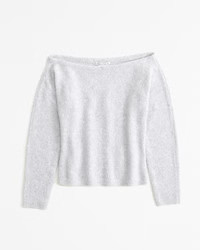 Boucle Off-The-Shoulder Sweater | Abercrombie & Fitch (US)