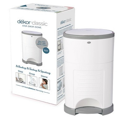 Dekor Classic Hands Free Diaper Pail - White | Target