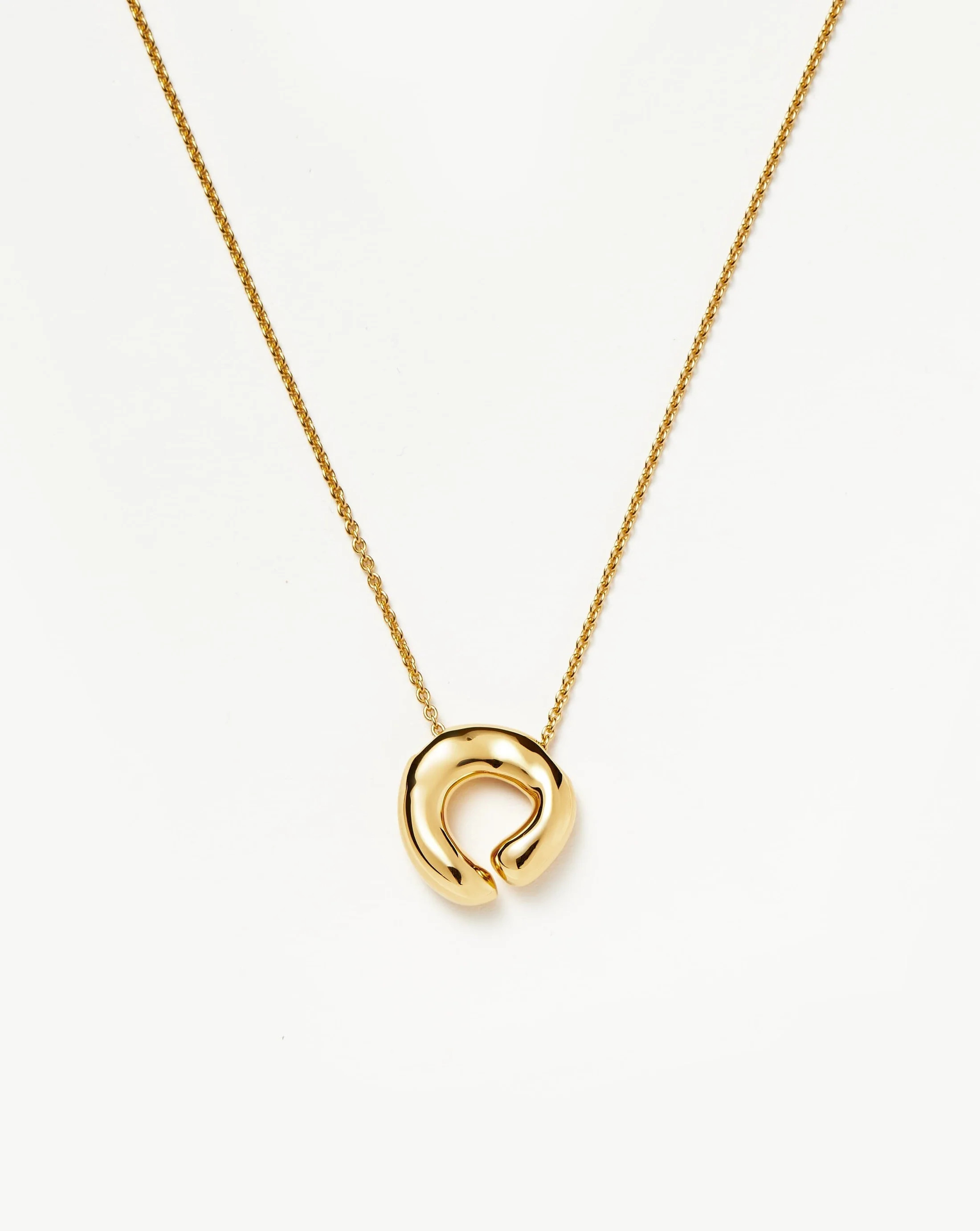 Molten Doughnut Pendant Necklace | 18ct Gold Plated Necklaces | Missoma UK