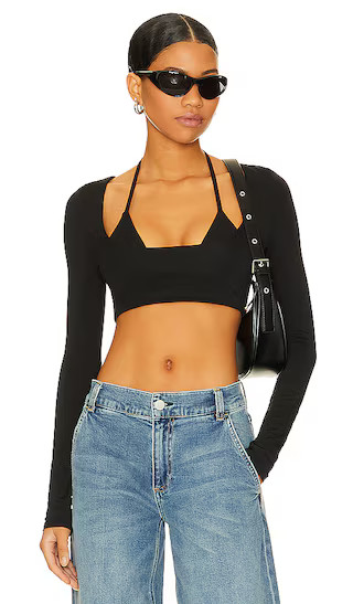 Ryker Crop Top in Black | Revolve Clothing (Global)
