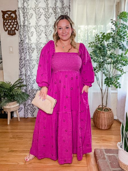 Free People dress size medium 
Comes in tons of colors! 
Great for family pics too! 
Sandals are old, but I linked similar styles from the same brand 
Spring dress, spring outfit, resort wear, vacation outfit, Easter dress

#LTKover40 #LTKSeasonal #LTKmidsize
