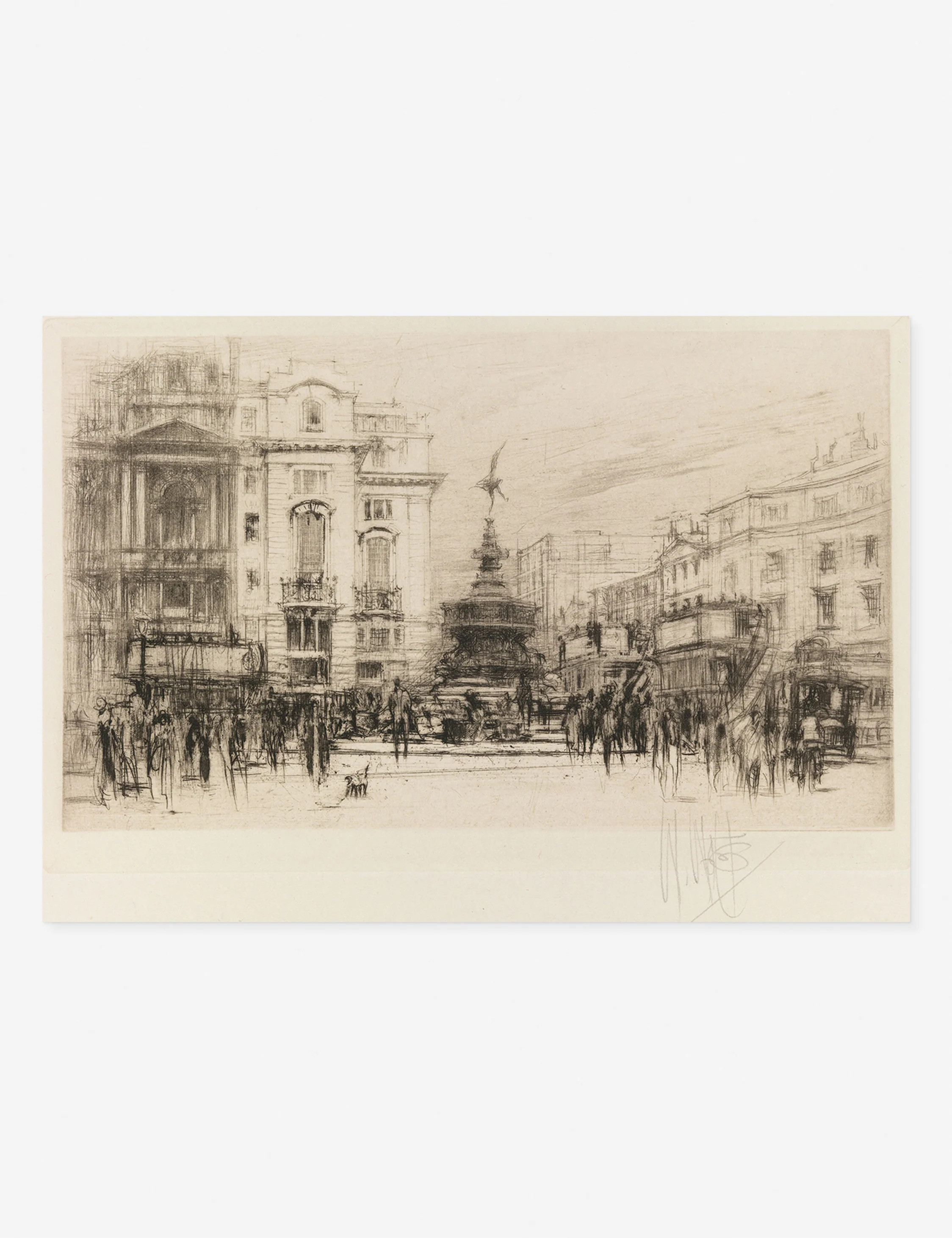 Piccadilly Circus (with Criterion Theatre) Print by William Walcot | Lulu and Georgia 
