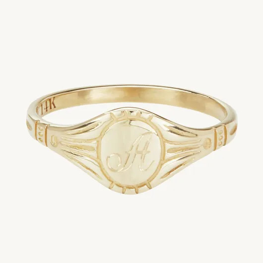 Grand Cygnet Gold Ring | Catbird
