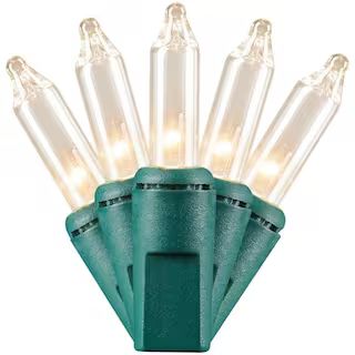 Home Accents Holiday 300 ct Incandescent Mini clear Christmas String Lights TOL-300L-C - The Home... | The Home Depot