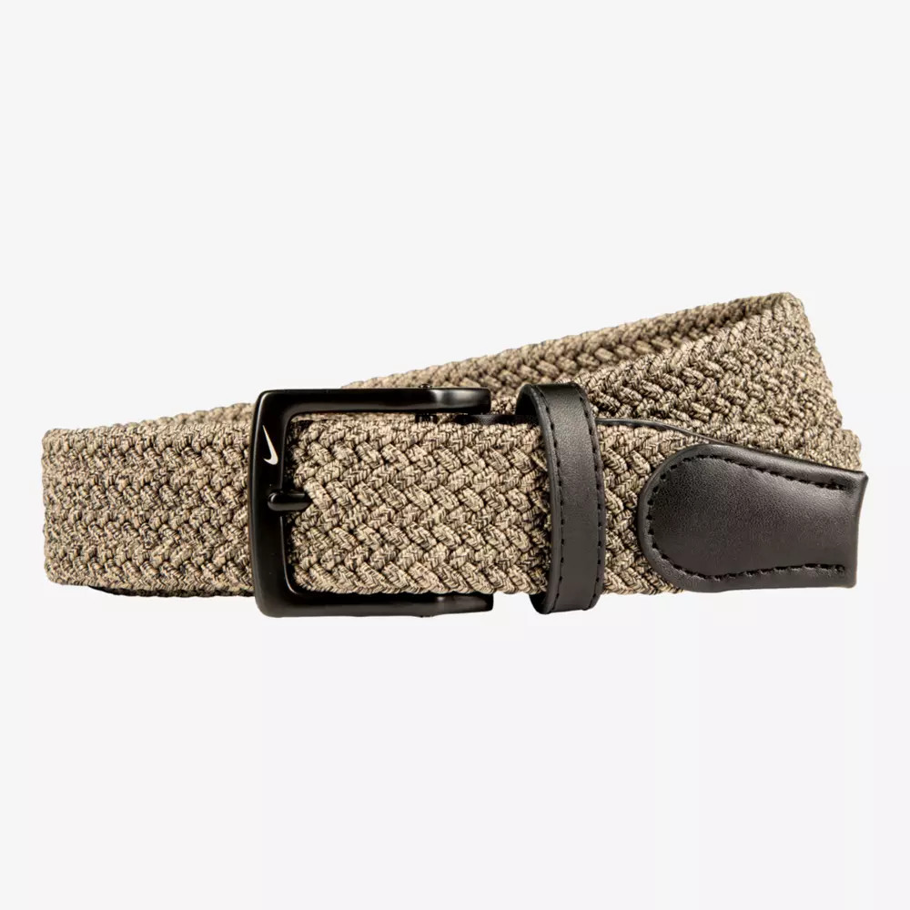 Spirit Leatherworks Nike Men's Stretch Woven Golf Belt, Navy/Khaki | PGA TOUR Superstore