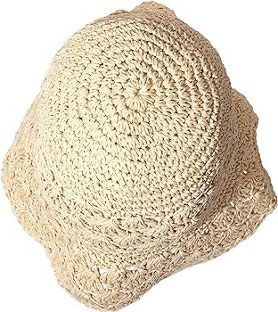 Sun Hat Womens Summer Packable Bucket Hats Boho Beach Straw for Women UV Protection Cute Foldable... | Amazon (US)