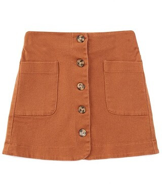 Big Girls 7-16 Button Front Skirt | Dillard's