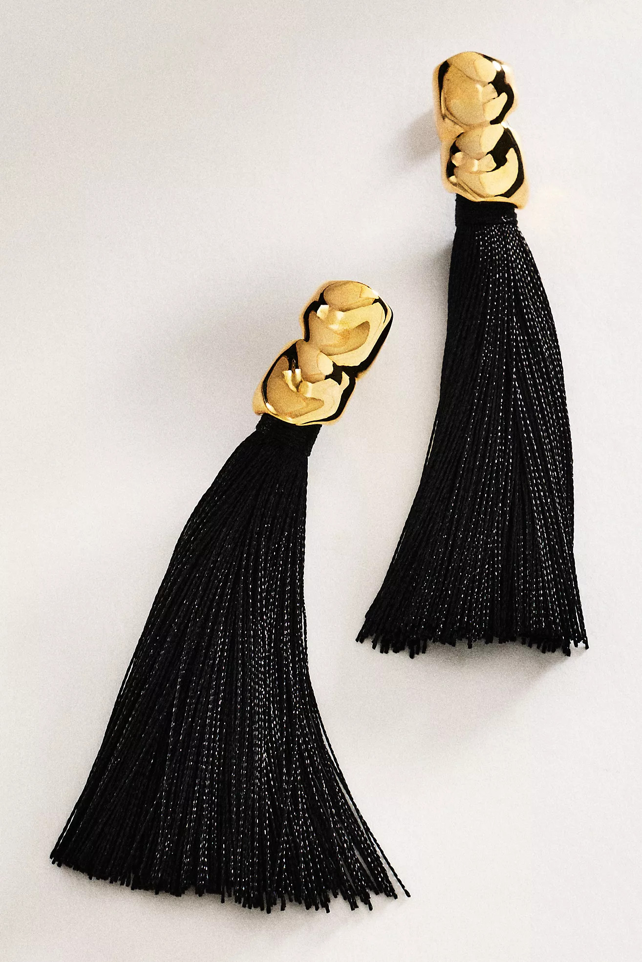 Molten Metal Tassel Drop Earrings | Anthropologie (US)