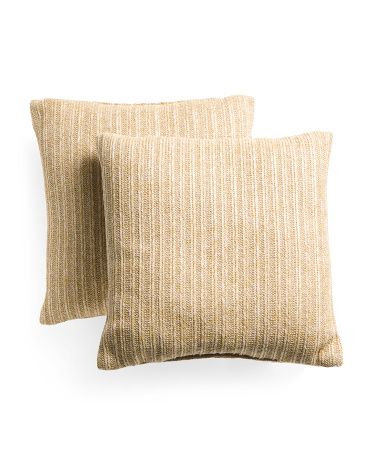 18x18 2pk Indoor Outdoor Amelia Straw Look Pillows | TJ Maxx