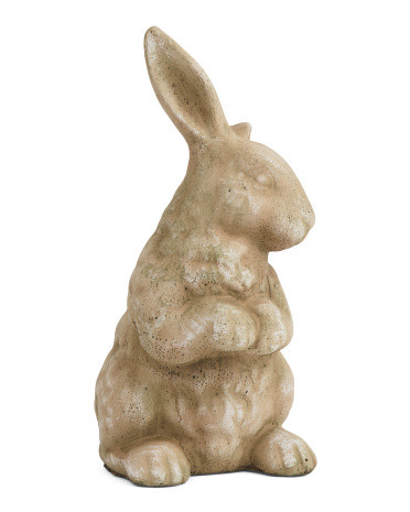 6.25x5x11 Outdoor Terracotta Bunny Garden Statue | TJ Maxx