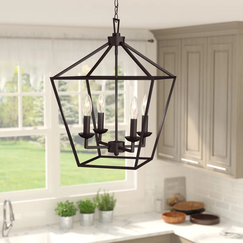 Neuhaus 4 - Light Lantern Geometric Pendant | Wayfair North America