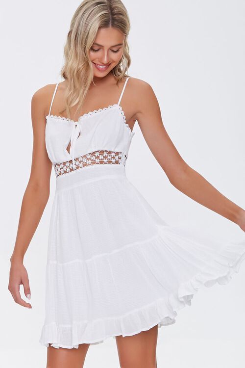 Lace-Trim Mini Dress | Forever 21 (US)