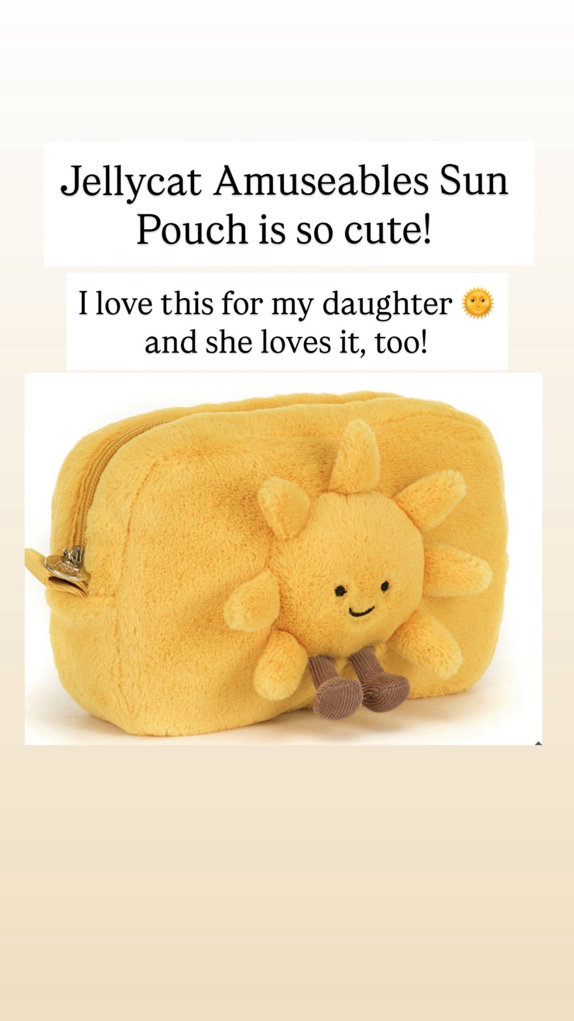 Jellycat Sun 🌞 Pouch 

#LTKKids