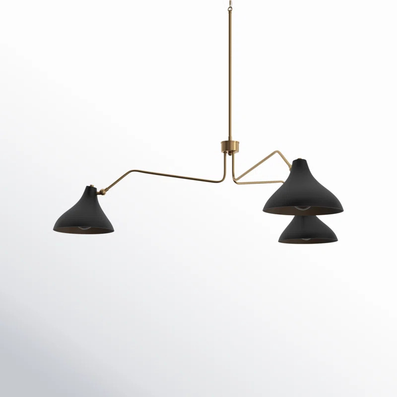 Elyse 3 Light Metal Dimmable Spider Chandelier | Wayfair North America