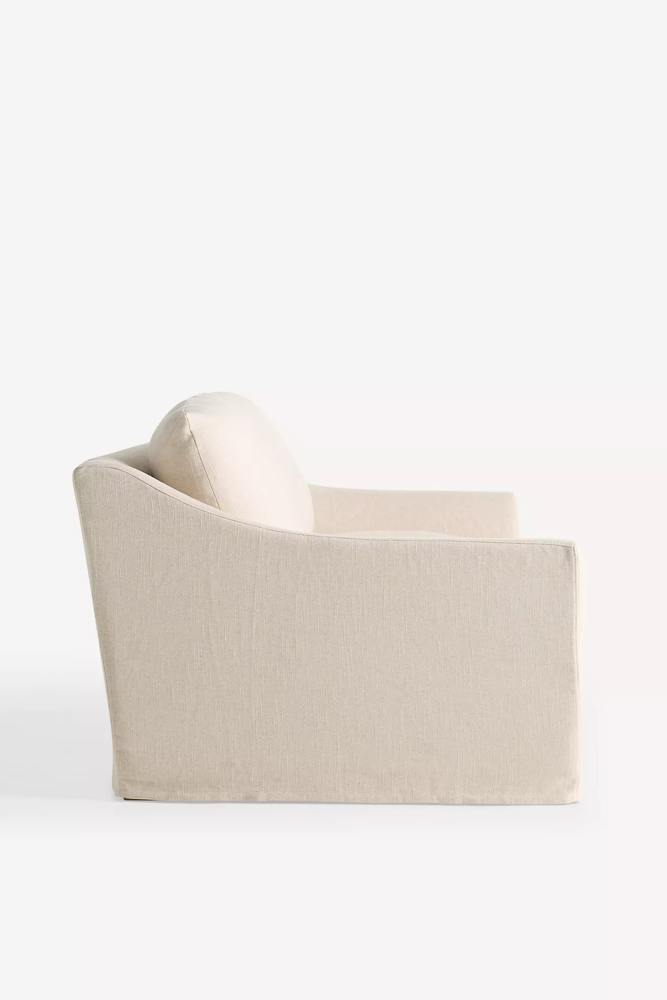 Nora Performance Linen 90" Slipcover Sofa | Anthropologie (US)