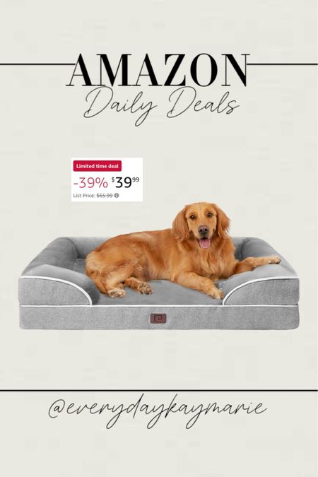 Waterproof XL dog bed! Great price for anyone with a large pup! Sale is only available for a limited time.💕🐾

#salealert #animallover #petlover #doglover #dogs #dogbed

#LTKFindsUnder50 #LTKHome #LTKSaleAlert