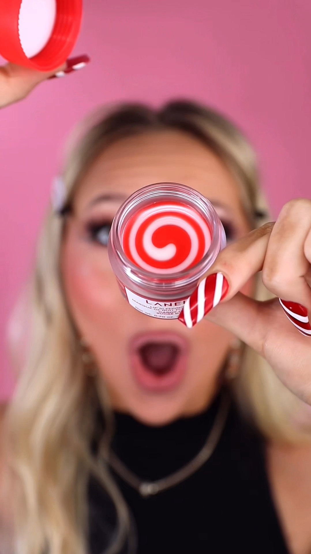 Candy cane Laneige lip mask as a lip gloss!❤️💋

#LTKGiftGuide #LTKHoliday #LTKBeauty