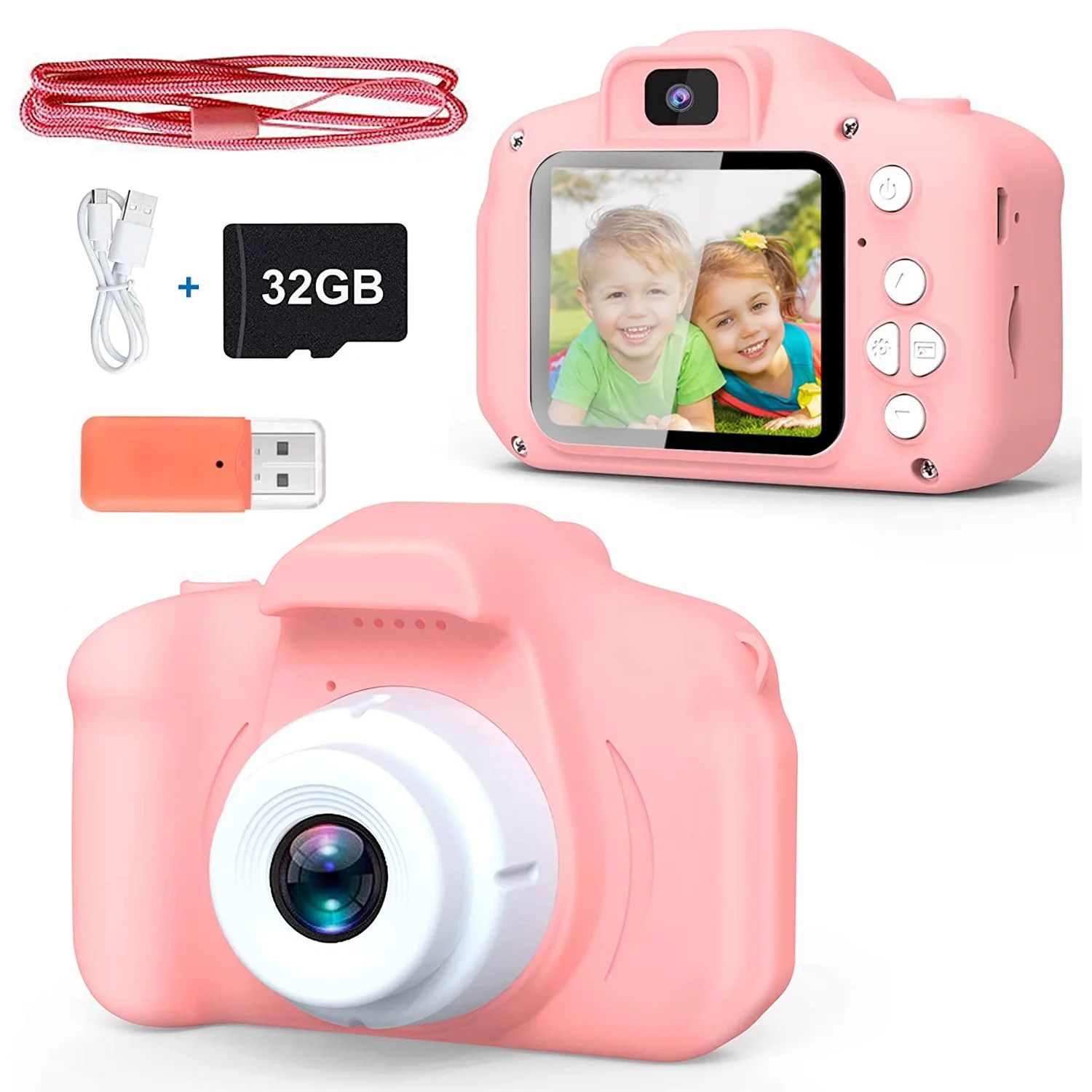 PayUSD Kids Selfie Camera for Kids 1080HD 20MP Digital Camera for Boys Toddler Girl Toys, Christm... | Walmart (US)