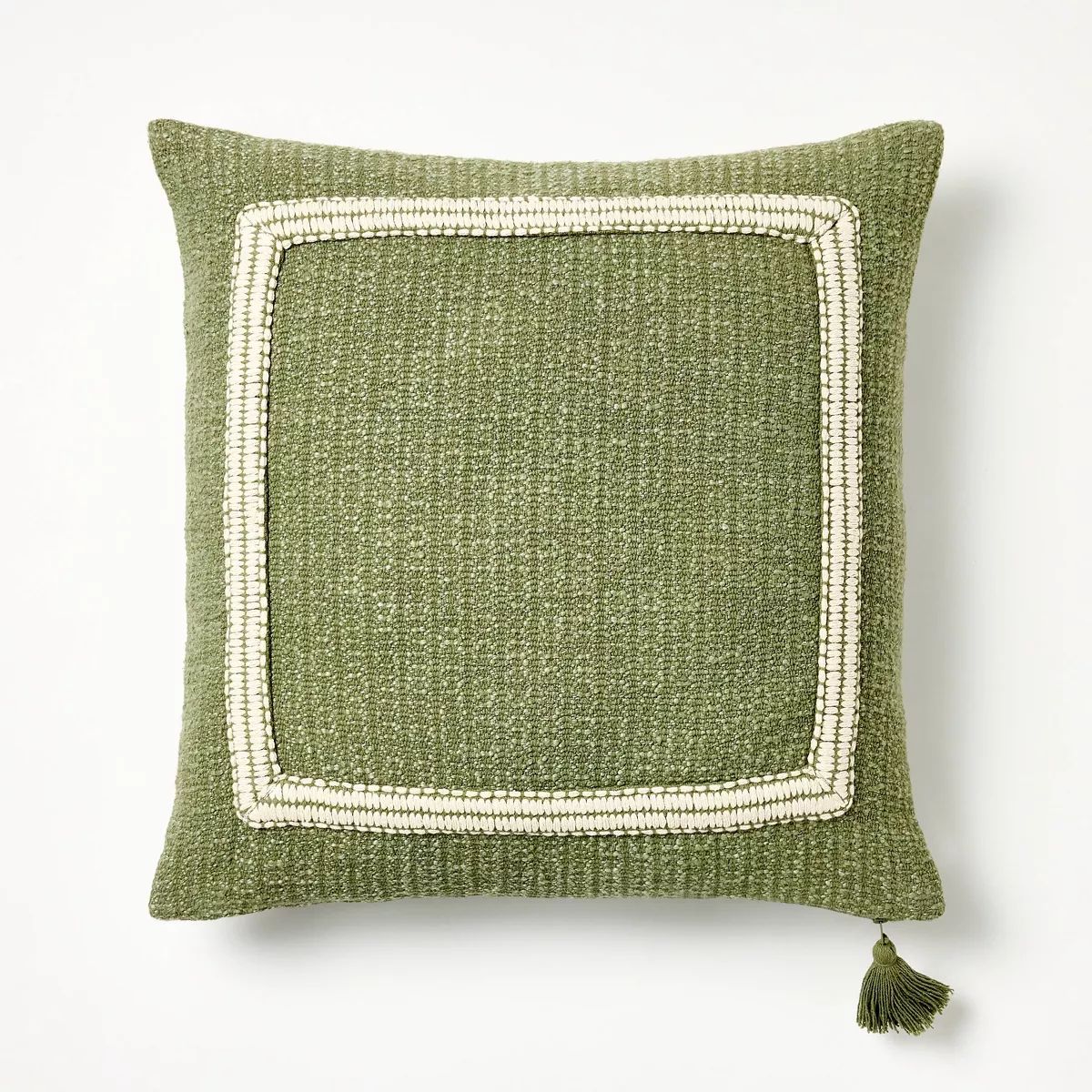 Embroidered Frame Square Throw Pillow - Threshold™ designed with Studio McGee | Target