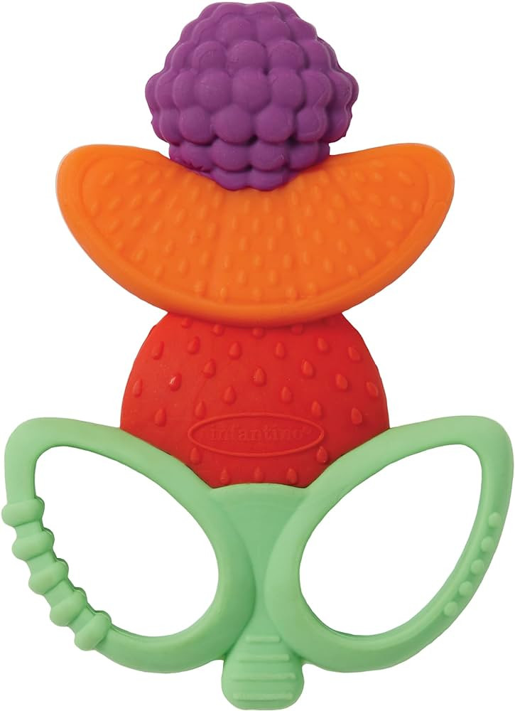 Infantino Lil' Nibbles Textured Silicone Teether -Sensory Exploration and Teething Relief with Ea... | Amazon (US)
