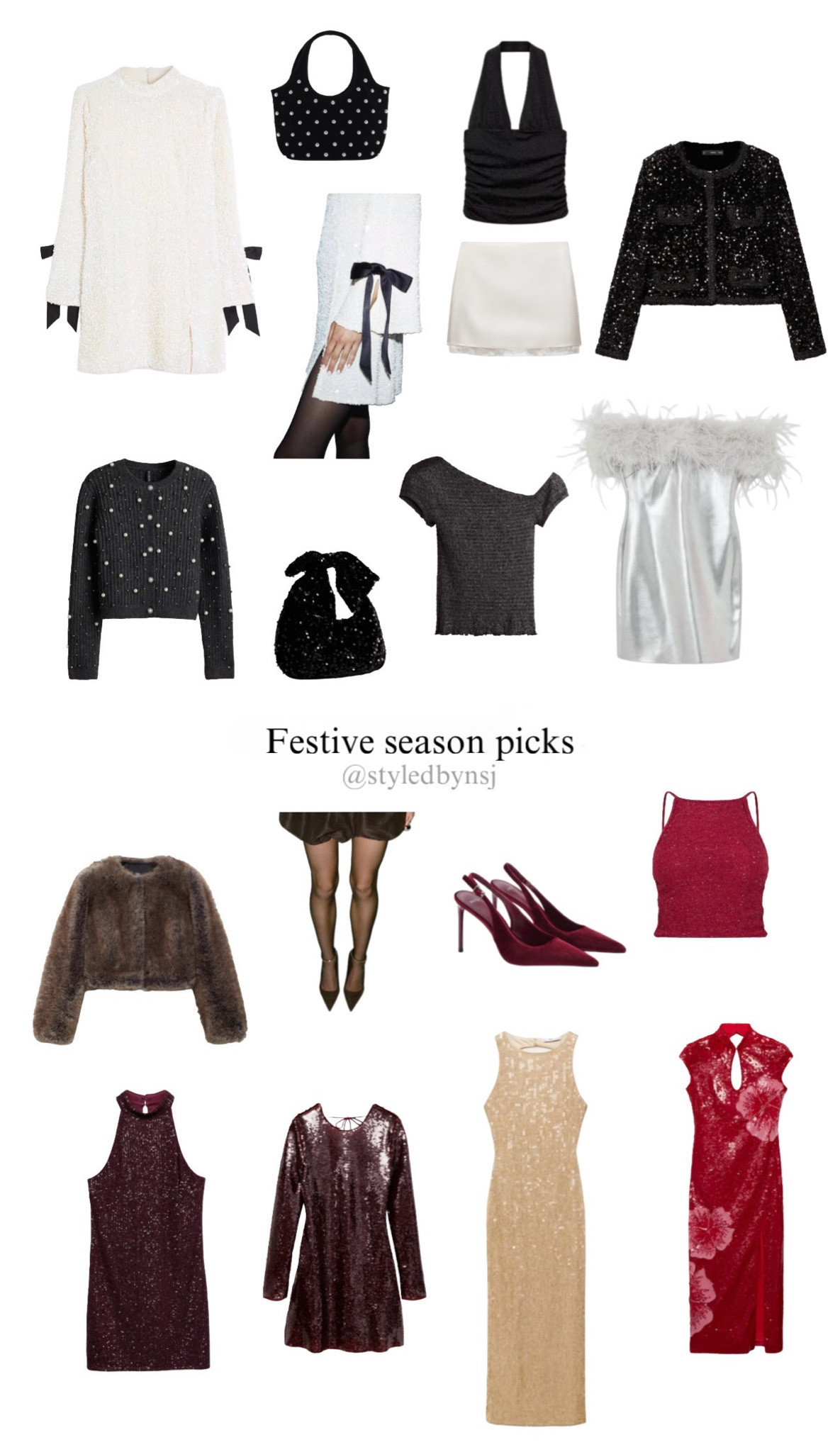 ✨ Festive season ready with these glam picks! Whether you're into sparkles, satin, or classic reds, I've got you covered for all your holiday parties. Shop my favorites for the perfect outfit inspiration! 🎉💃 #FestiveFashion #HolidayStyle #PartyOutfits #LTKHoliday #LTKSeasonal #ShopMyStyle #HolidayOutfits #GlamLooks #StyledByNSJ

#LTKwinter #LTKuk #LTKpartywear