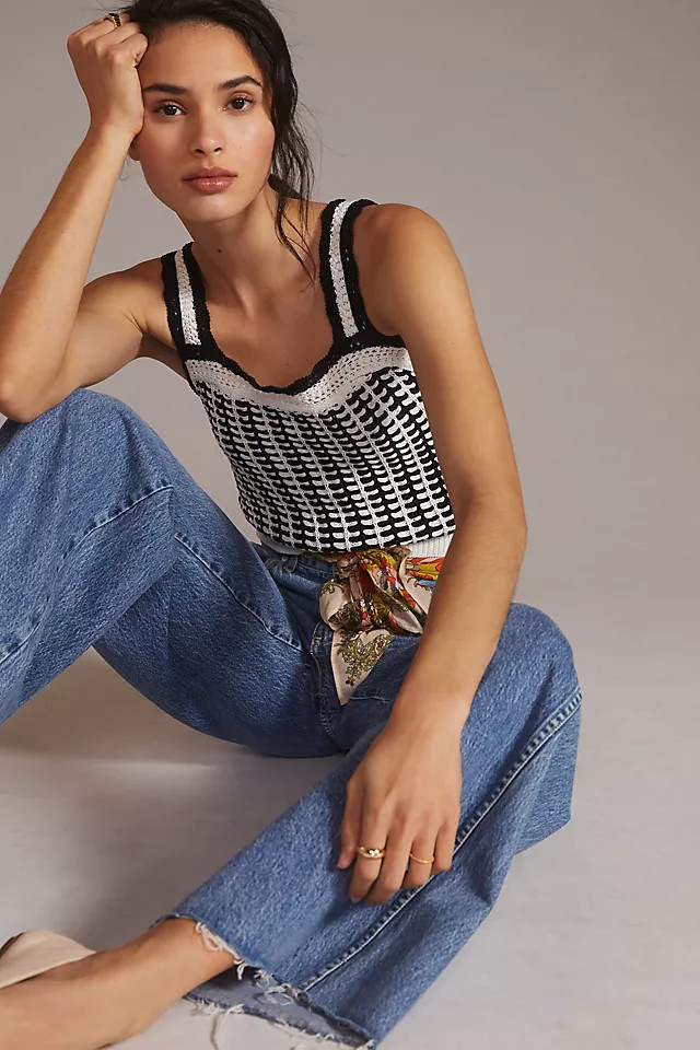 Maeve Preston Crochet Tank | Anthropologie (US)