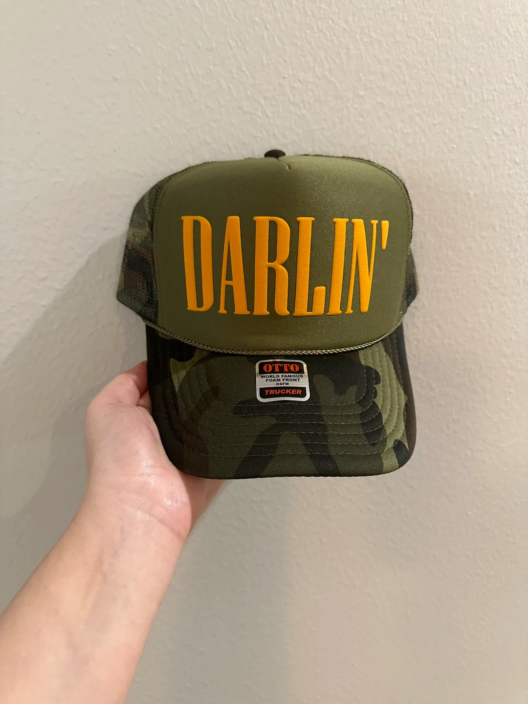 Darlin Puff Print Trucker Hat, Darlin Trucker Caps, County Concert Hat, Darling Trucker Cap, Drin... | Etsy (US)