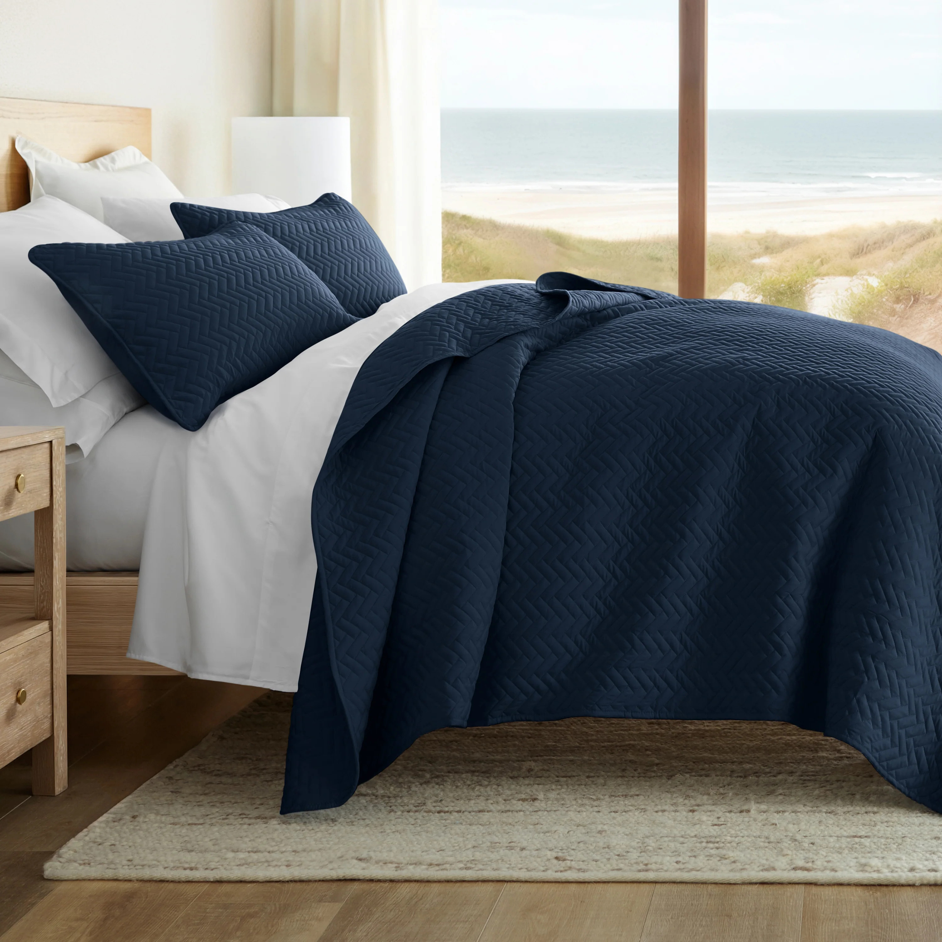 3-Piece Herring Quilted Coverlet Set - Linens and Hutch | Linens and Hutch