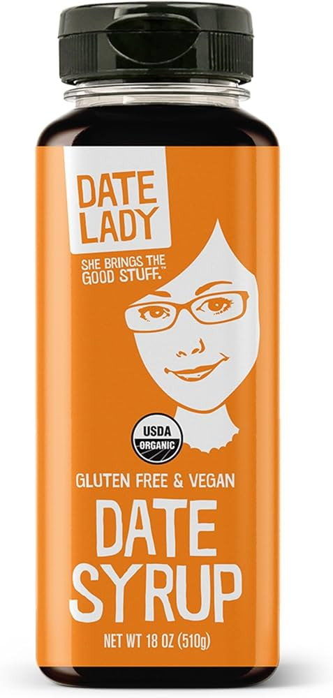 Date Lady Organic Date Syrup 18 oz Squeeze Bottle | Vegan, Paleo, Gluten-free & Kosher | Sugar Su... | Amazon (US)