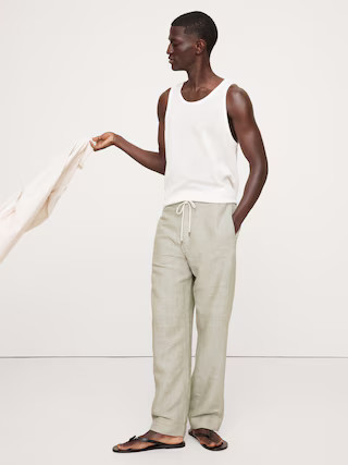 Relaxed Linen-Cotton Pull-On Beach Pant | Banana Republic (US)