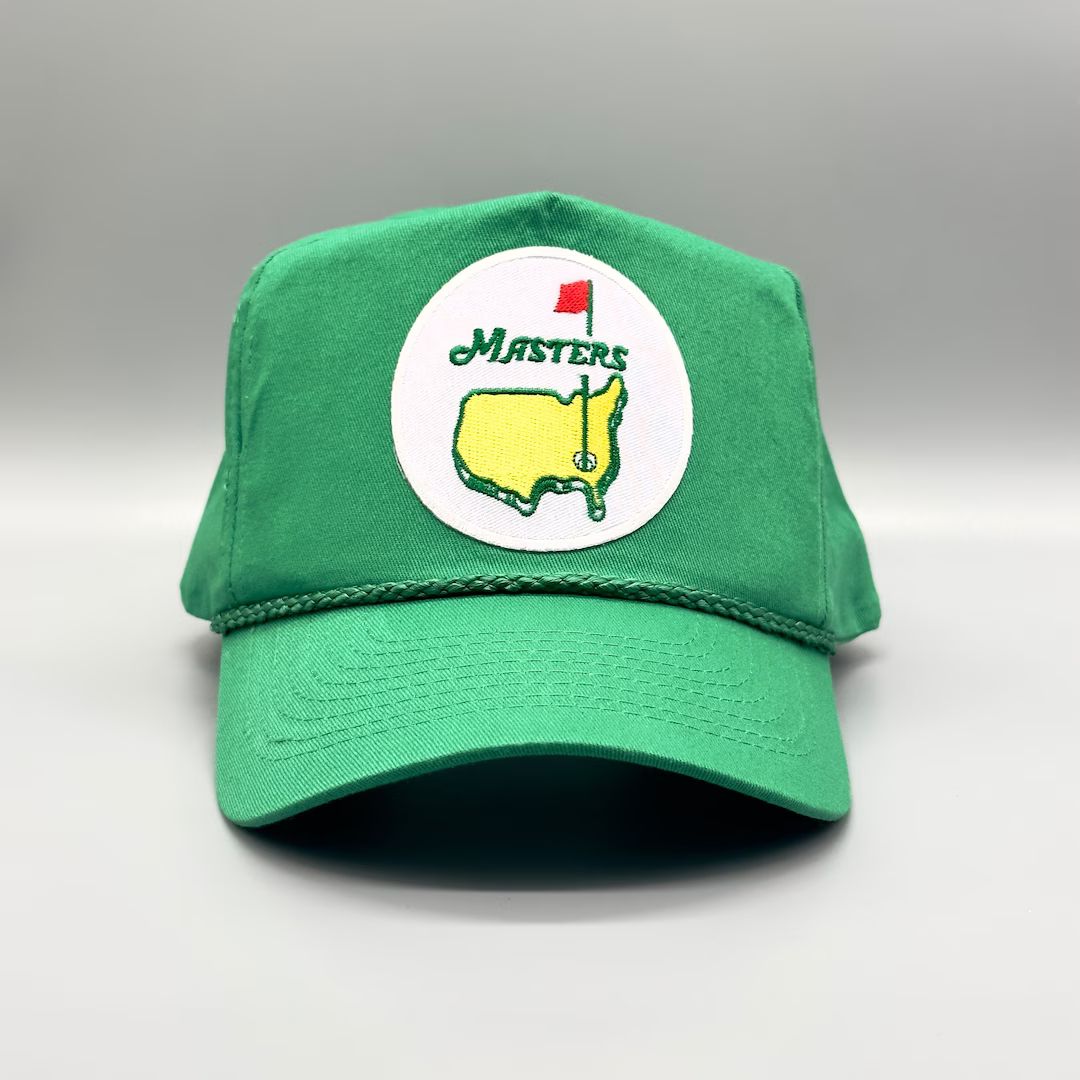 PGA Tour Masters Golf Tournament Retro Hat Green Trucker Rope Hat Snapback Cap Classic 80s 90s - ... | Etsy (US)