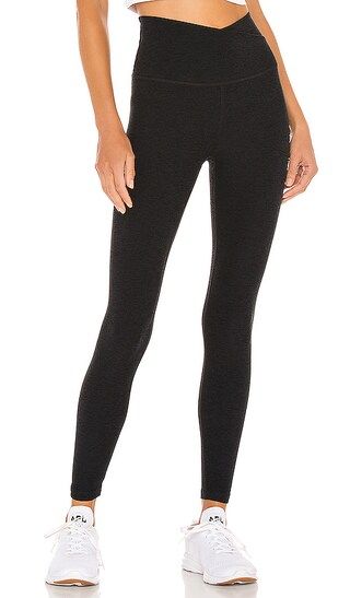 Spacedye At Your Leisure High Waisted Midi Legging in Darkest Night | Revolve Clothing (Global)