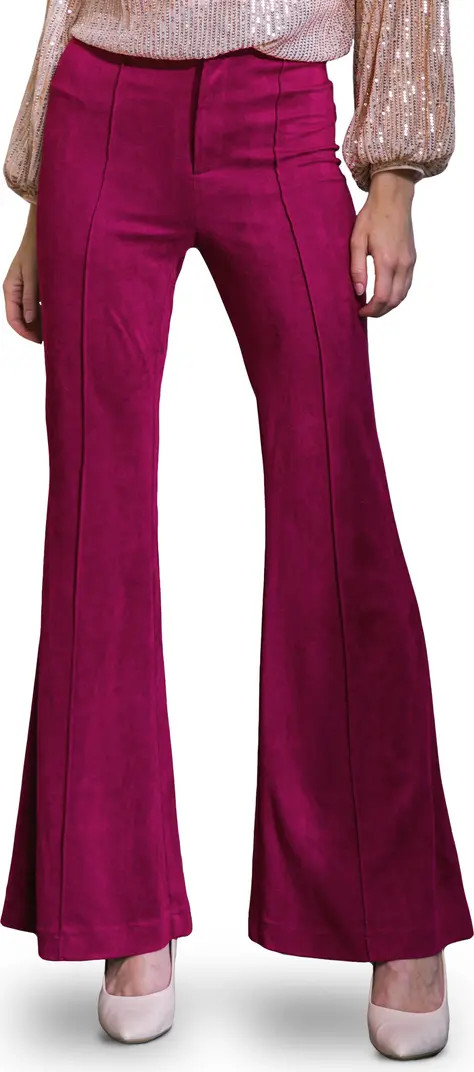 FLYING TOMATO Faux Suede Flare Pants | Nordstromrack | Nordstrom Rack