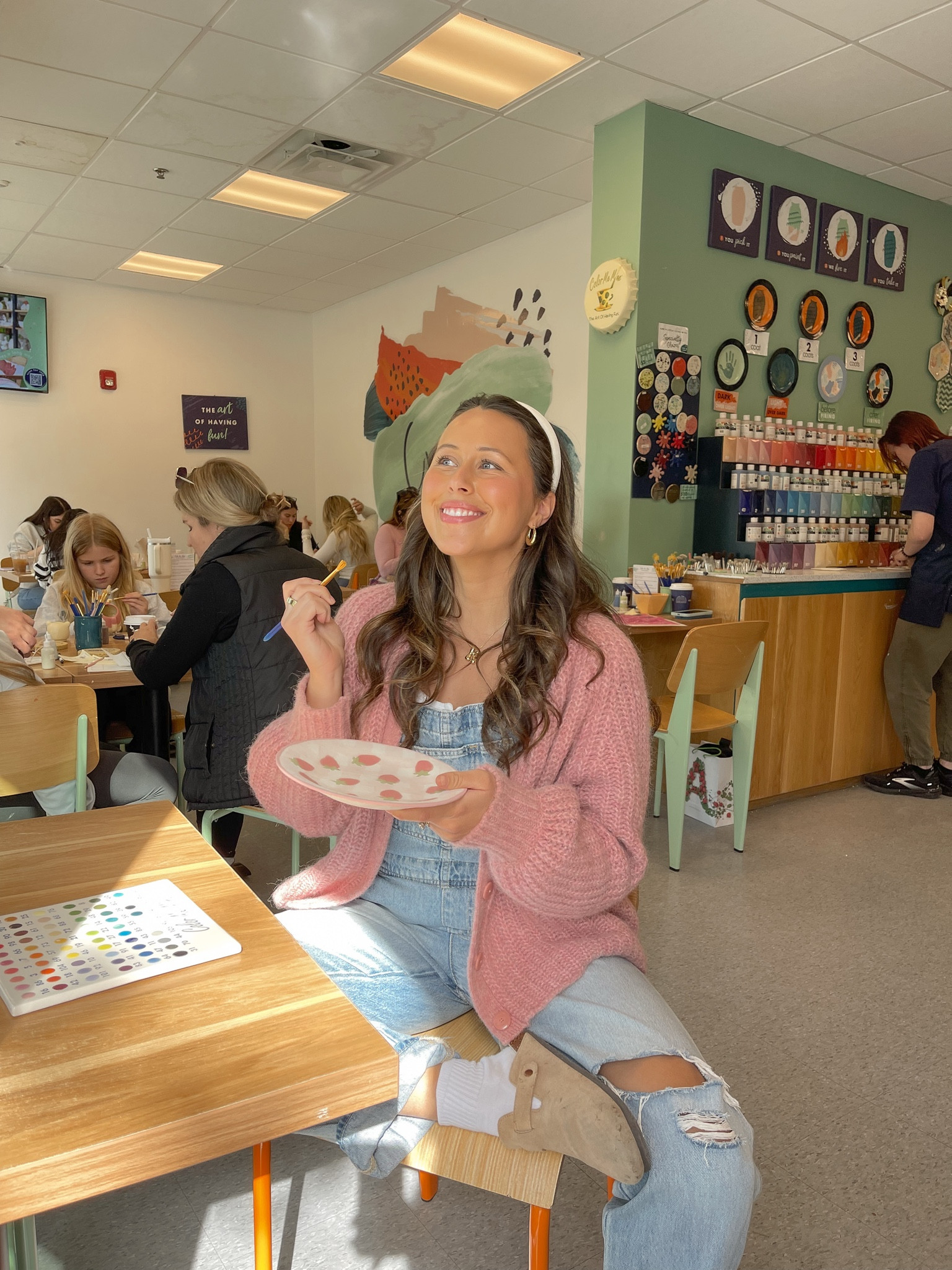 pottery painting outfit 🎨🌸🖌️