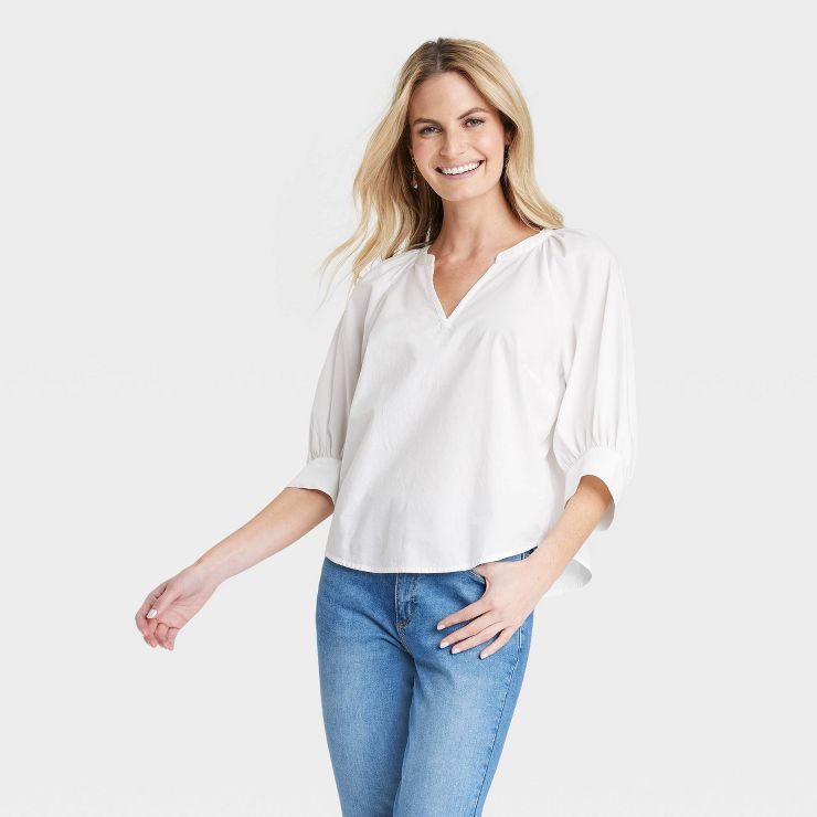 Women's Long Sleeve Pullover Blouse - Universal Thread™ | Target