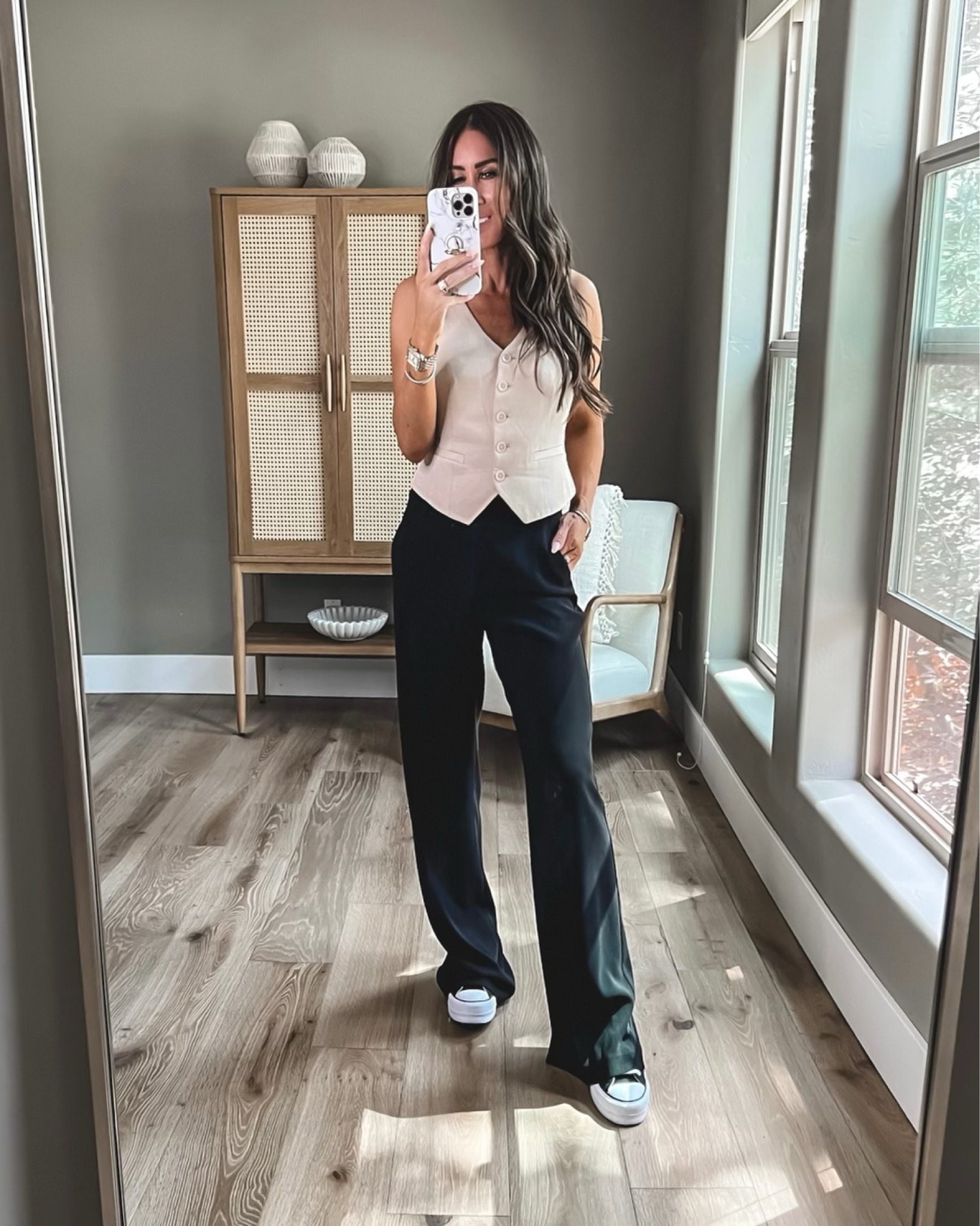 So loving vests like this for summer..
Sharing a few different ways to style this piece for summer
Many pieces are on sale
Vest sz small
Black pants sz small
Converse sz down 1/2 sz
#LTKSeasonal


#LTKstyletip #LTKshoecrush #LTKsalealert
