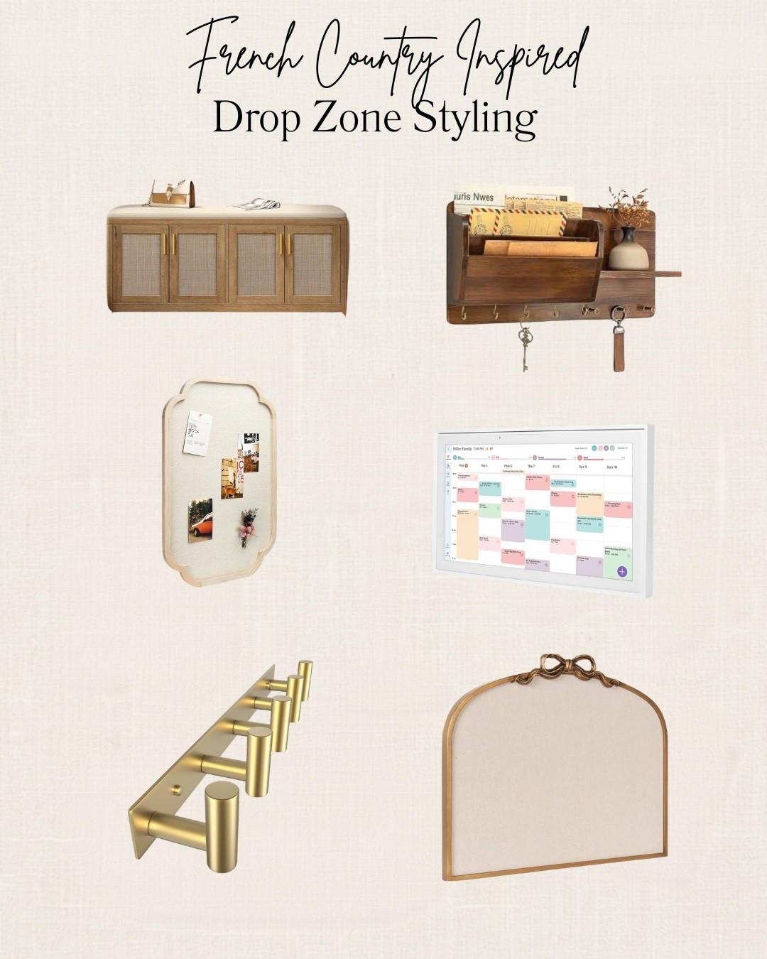 Your home doesn’t need a dedicated mudroom to have an organized drop zone.

If you have an empty hallway, entryway, or even a small wall near the garage door, you can create a functional space that keeps everyday life running smoothly.

I call ours our Family Command Center. It’s where backpacks, shoes, keys, and bags land after a busy day. We also keep our family calendar, important school papers, permission slips, and reminders all in one place so everyone knows where to look.

One of my favorite additions is our Skylight Calendar. It syncs with the calendar on my phone, so our family’s schedule is always up to date without me having to rewrite everything. The kids love being able to walk by and instantly see what’s coming up, whether it’s school events, sports, appointments, or family plans.

Back-to-school is the perfect time to set up a simple system that helps mornings run smoother and keeps the paper clutter from taking over your kitchen counters.

I’ve rounded up some of my favorite pieces to create a stylish, hardworking family command center—no mudroom required! 


#dropzone #familycommandcenter #backtoschool #organization

#LTKHome