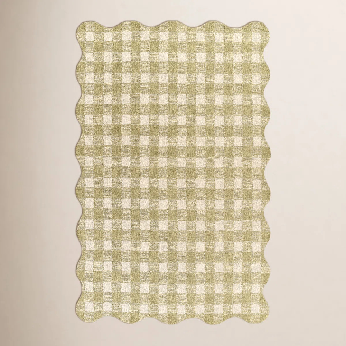 Momeni Lily Hand Tufted Wool Plaid Green Area Rug 7'10" X 9'10" | Wayfair North America
