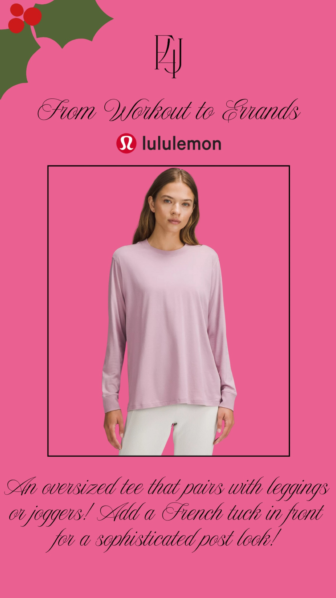 A Fit4Janine favorite tee!

Lululemon, Active, Holiday, Gift Giving